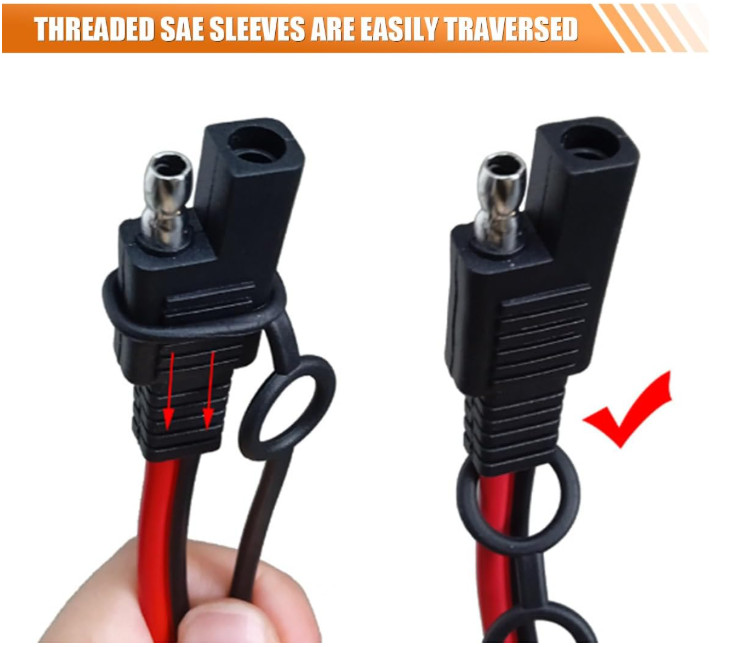 15PCS SAE Waterproof Dust Cap 2 Pin Plug Replacement Connector Protection Cover