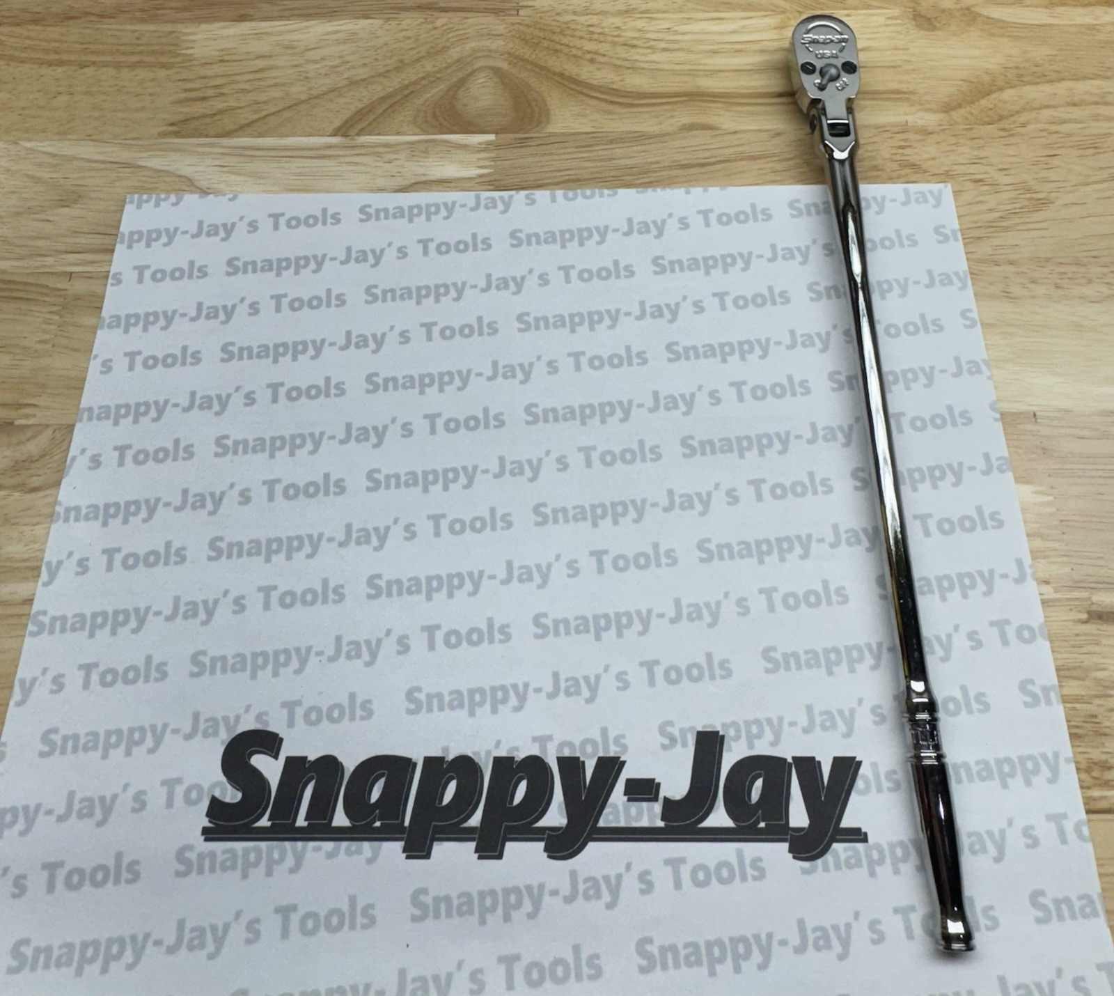 Snap-on Tools USA NEW 1/4″ Drive Chrome Extra Long Flex Head Ratchet TLLF72