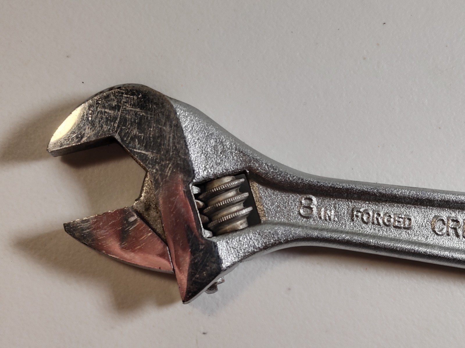 Vintage Crescent 8” Adjustable Wrench Crestoloy Jamestown N.Y. USA 64