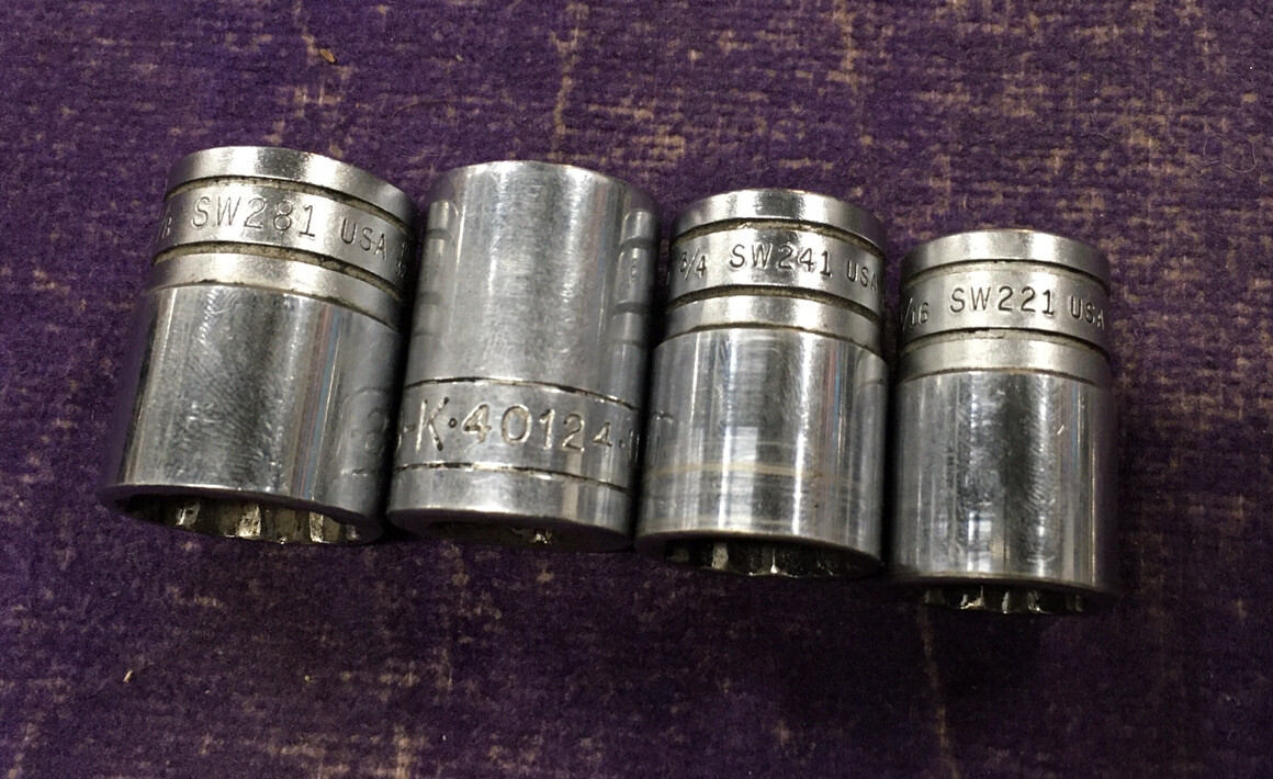 MIXED! 12-Piece Snap-on 1/2″ Drive 12-Point SAE Socket Set 7/16″ to 1-1/8″