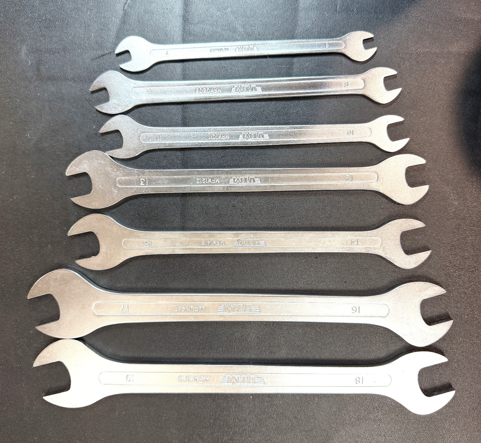 VIM Tools VIMMFW100 7-Piece Metric Flat Thin Wrench Set , 6mm to 19mm
