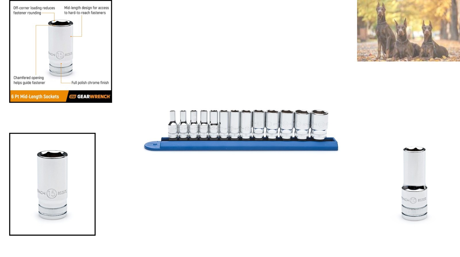 Efficient 13 Pc. 1/4″ Drive Metric Socket Set with Off-Corner Loading Design
