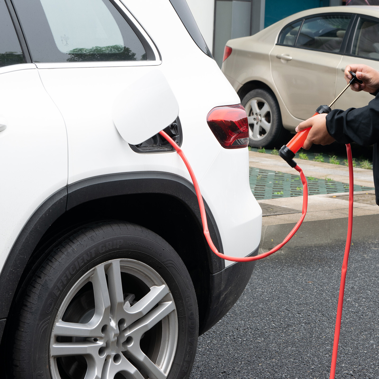 Gasoline Manual Transfer Hand Pump Siphon Car Fuel Oil Changer Water Extractor