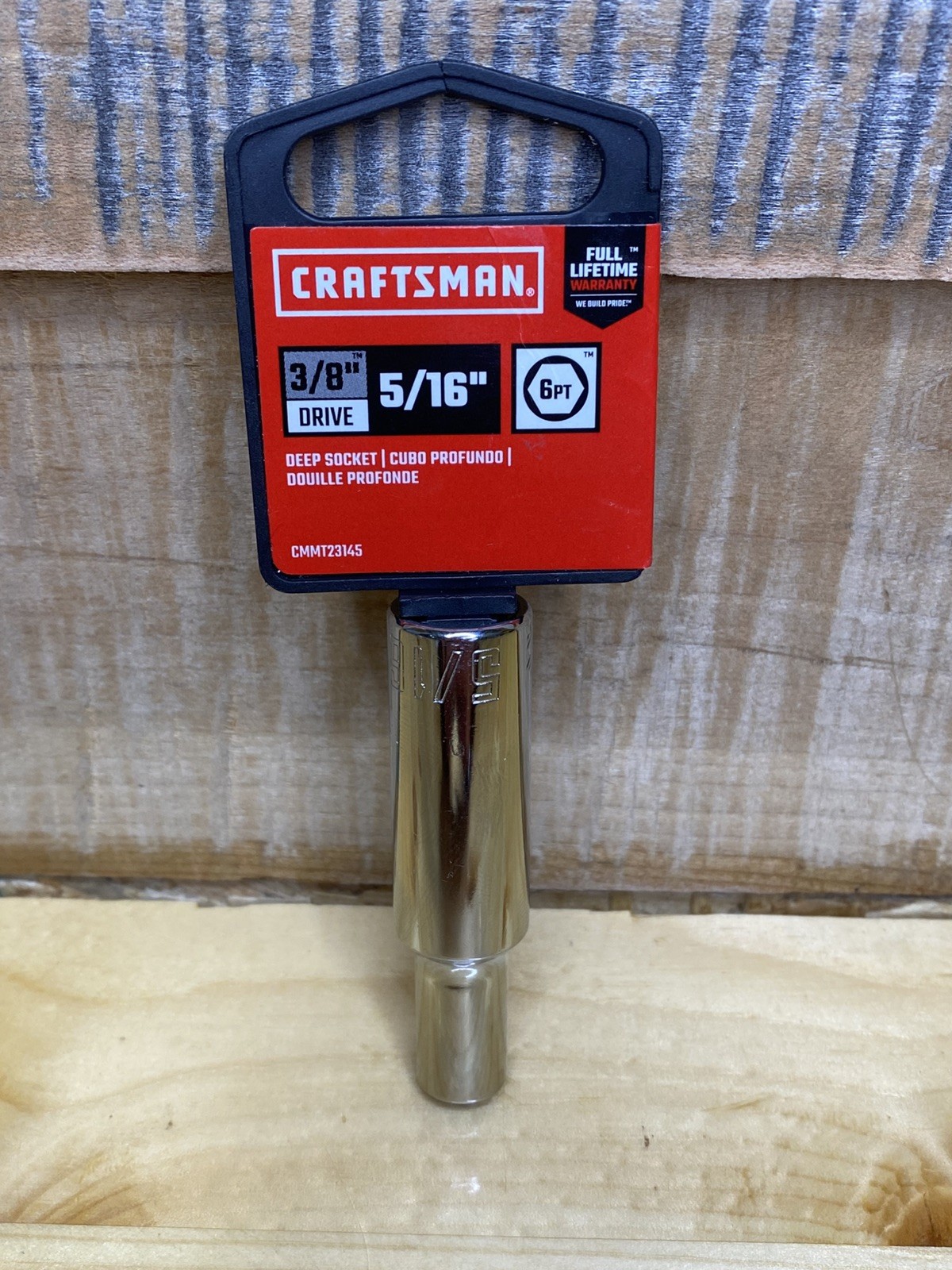 NEW Craftsman 5/16 in. X 3/8 in. drive SAE 6 Point Deep Socket… Fast Shipping!