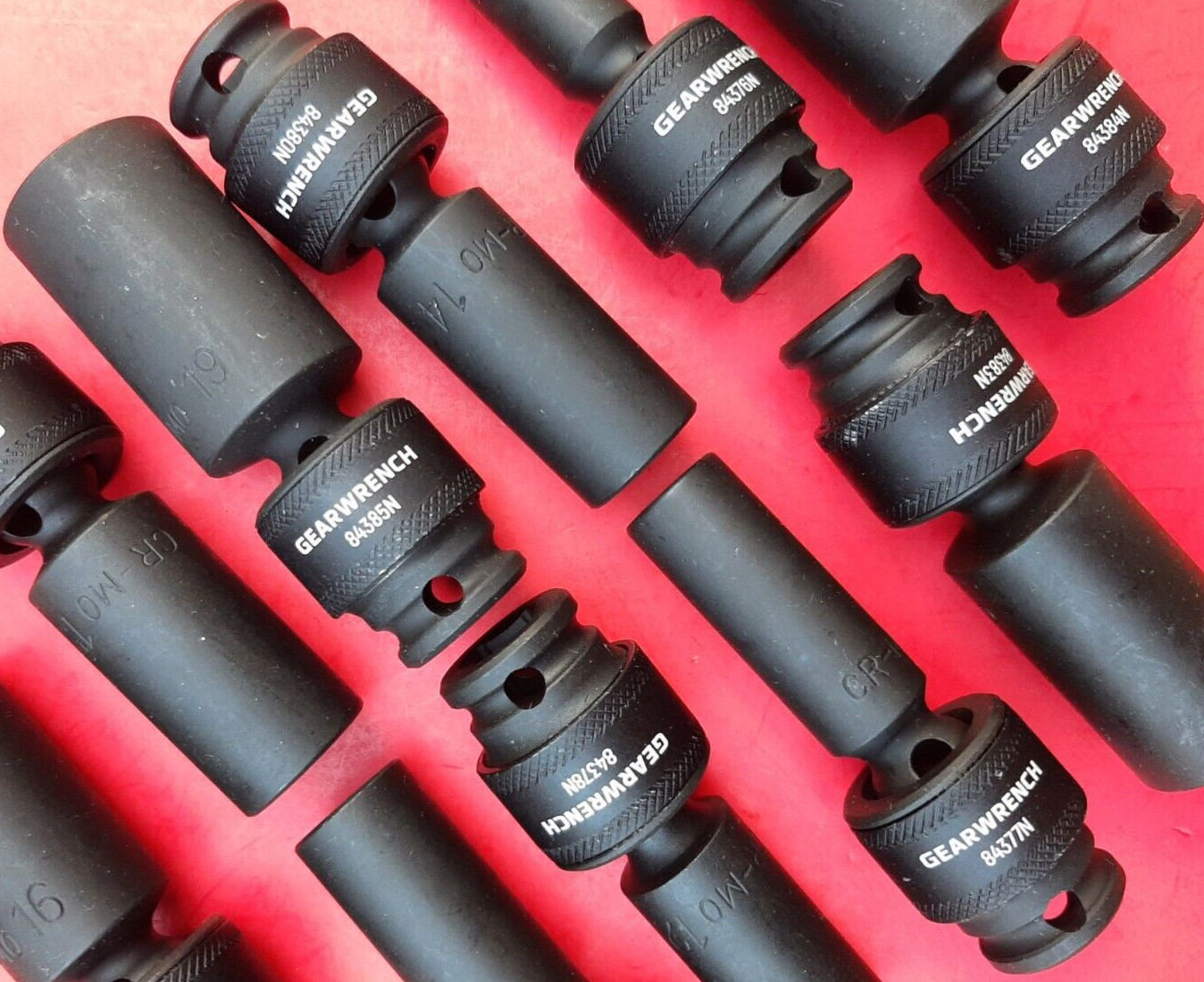 CHOICE NEW GearWrench 3/8» Drive Metric Deep Universal Swivel Impact Sockets