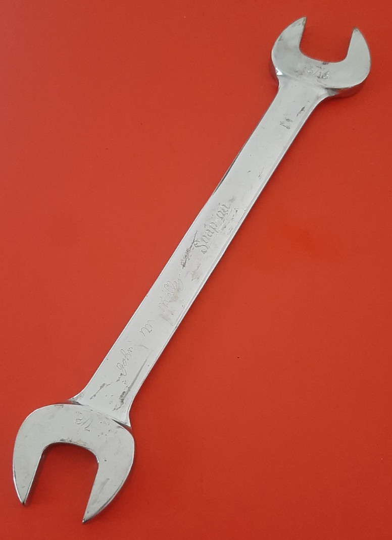 Snap On Tools USA 7/8″ x 15/16″ Open-End Wrench VO2830 Engraved 602