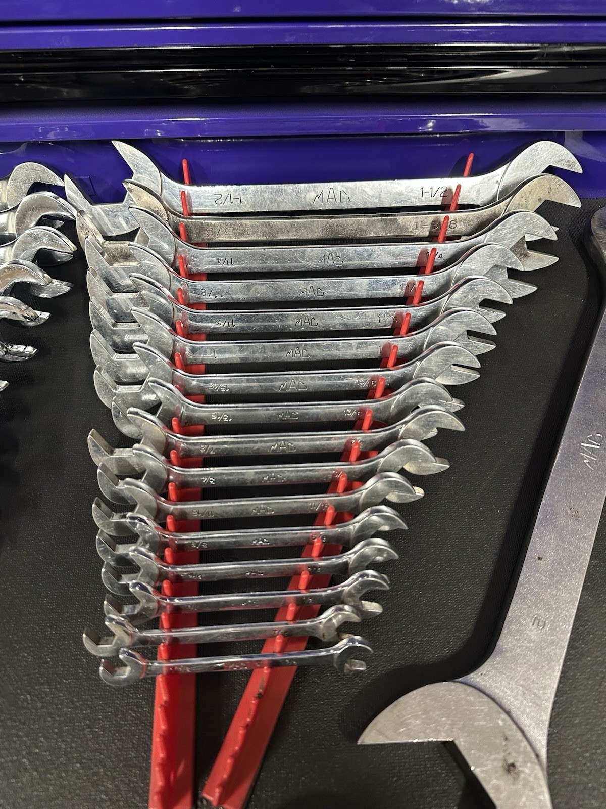 MAC Tools SAE Angle Head Open End Wrench Set 17 pc 3/8 – 2 inches