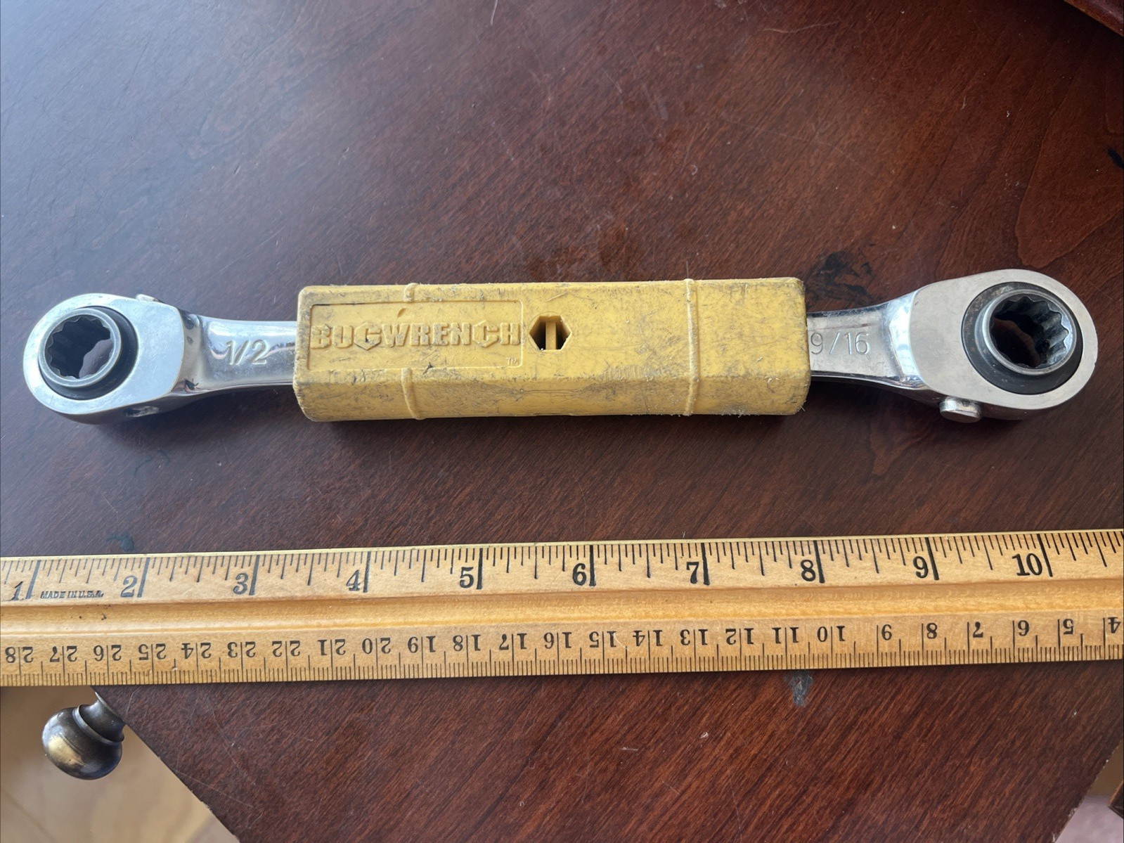 Rauckman Bugwrench BW-224 4-in-1 Insulated Box Wrench 5/8-3/4-1/2-9/16″ Lineman