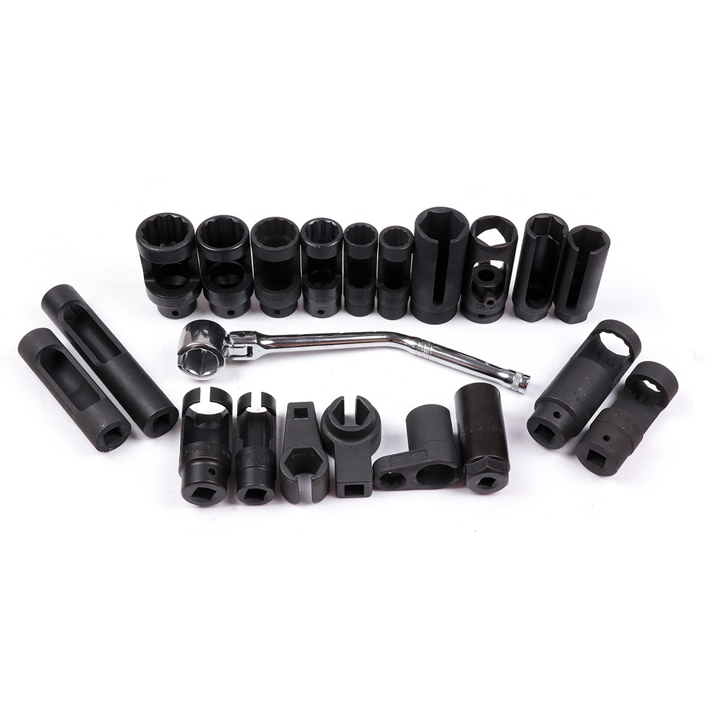 21 Pcs Oxygen Sensor Special Socket Set for Removing Oil Pressure, Vacum