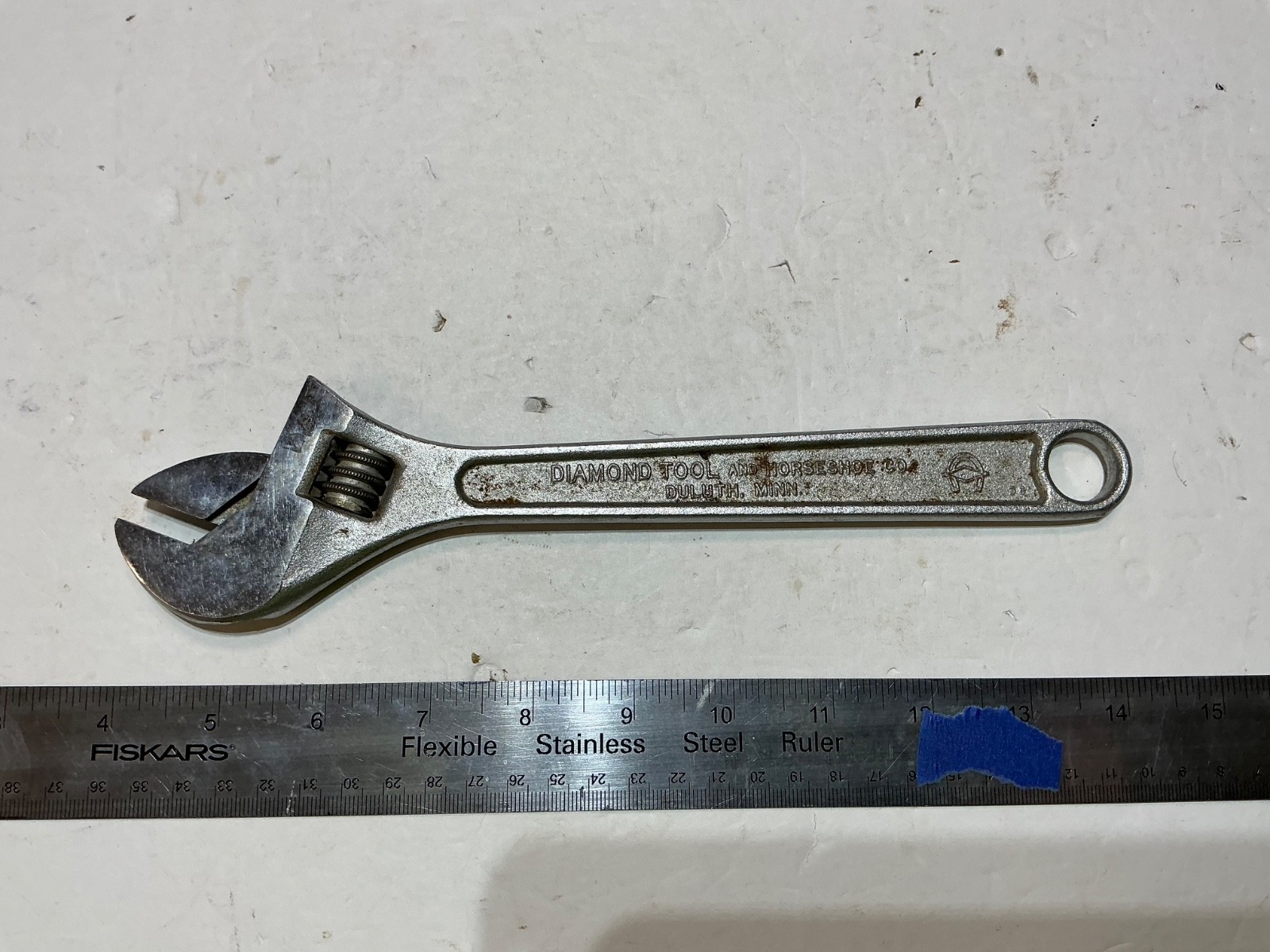 Diamond Tools USA 10″ Inch 250mm Adjustable Wrench Vintage Chrome Finish