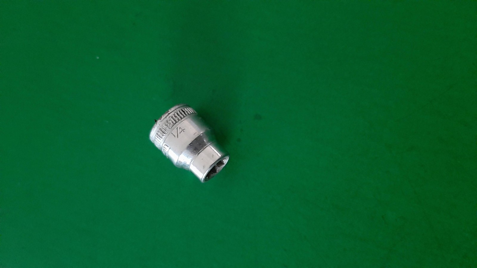 1937 Snap-on Tools 3/8″ Drive 1/4″ Socket F408 8pt Point Double Square TM408