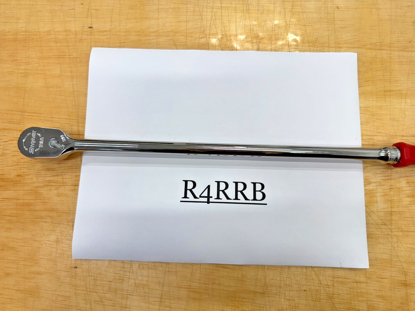 Snap-on Tools USA CLASSIC RED 3/8″ Drive Hard Grip Extra Long Ratchet FHLLD80R