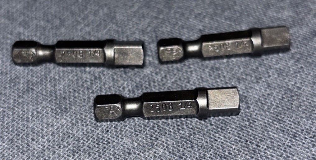 Apex EX-250-B Hex Extension 1/4 In Drive 3 Pk