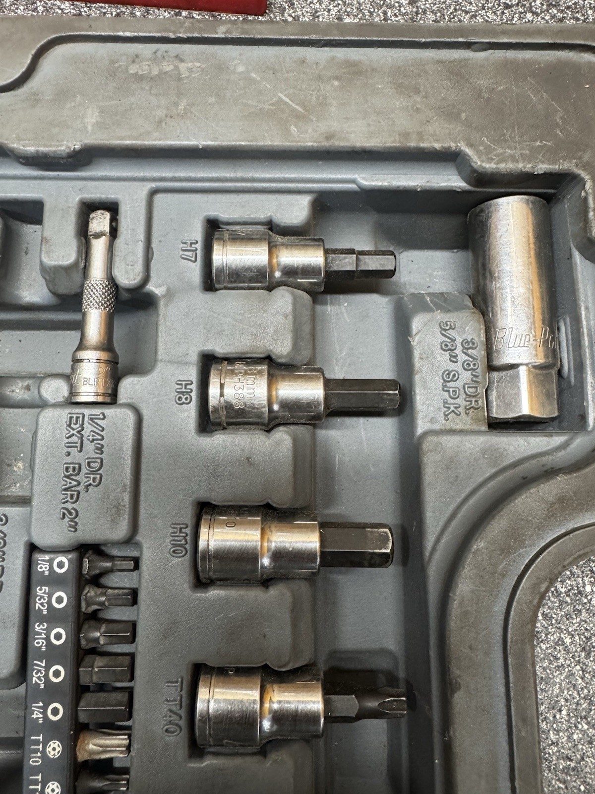 Blue-Point BLPGSSC155 155pc Combination Drive SAE/Metric Socket Set (Missing 8)