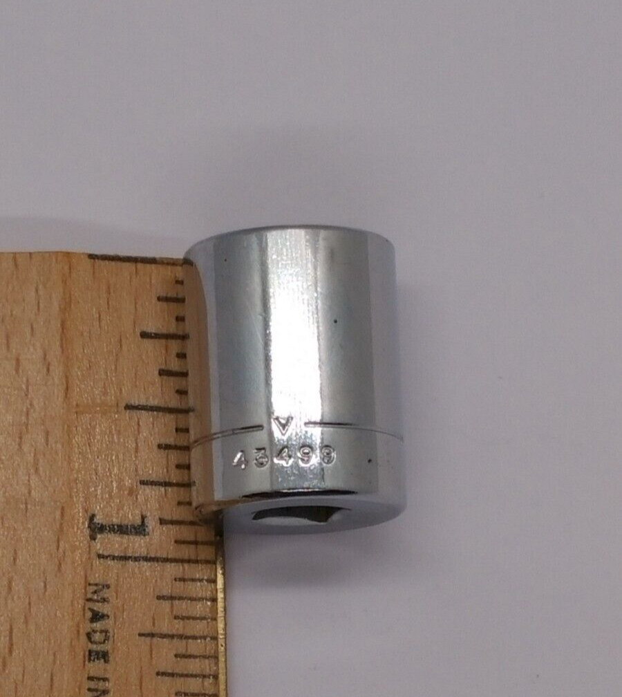 Vintage Craftsman 1/4″ Drive 1/2″ 6 Point Shallow Socket V 43499 USA NOS