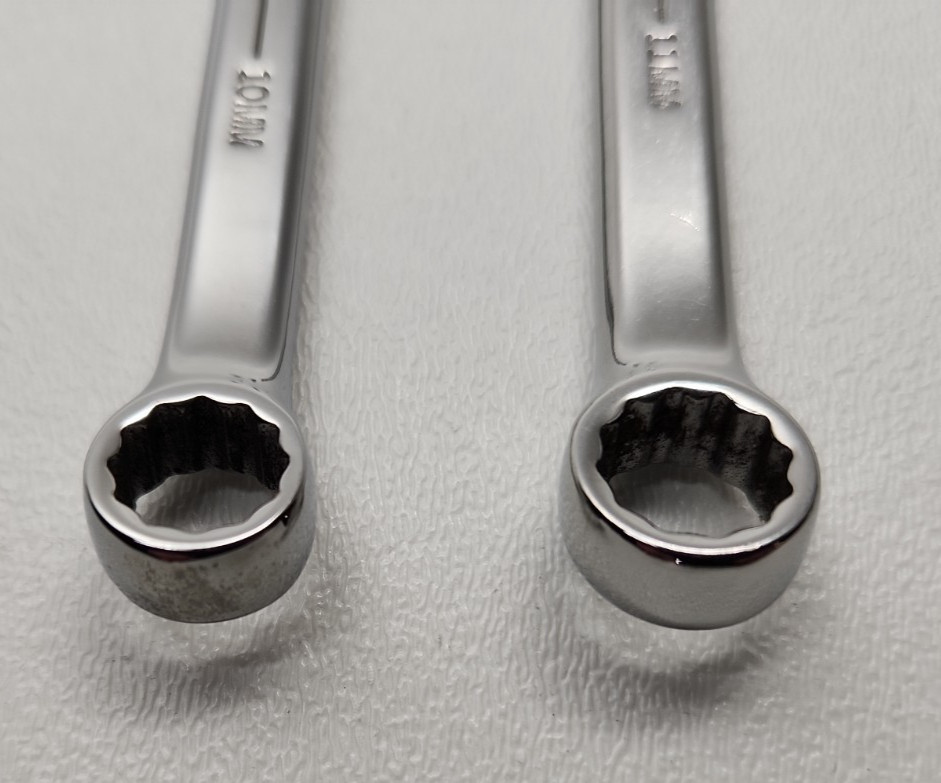 Lot of 2 Williams Supercombo Combination Wrench 10mm 1210MSC & 11mm 1211MSC USA