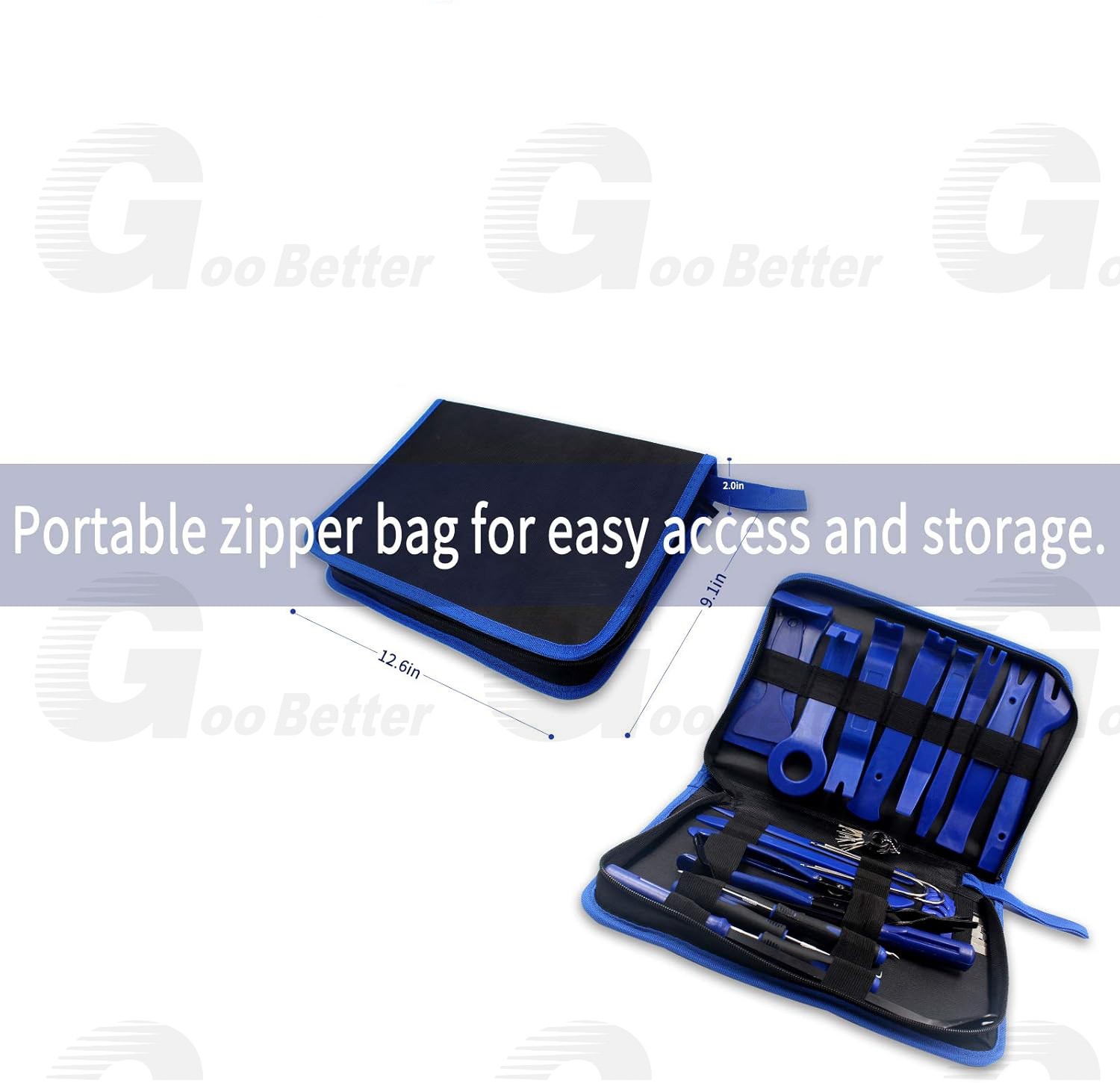 200Pcs Car Trim Removal Tool Set Hand Tools Pry Bar Panel Door Interior Clip Kit