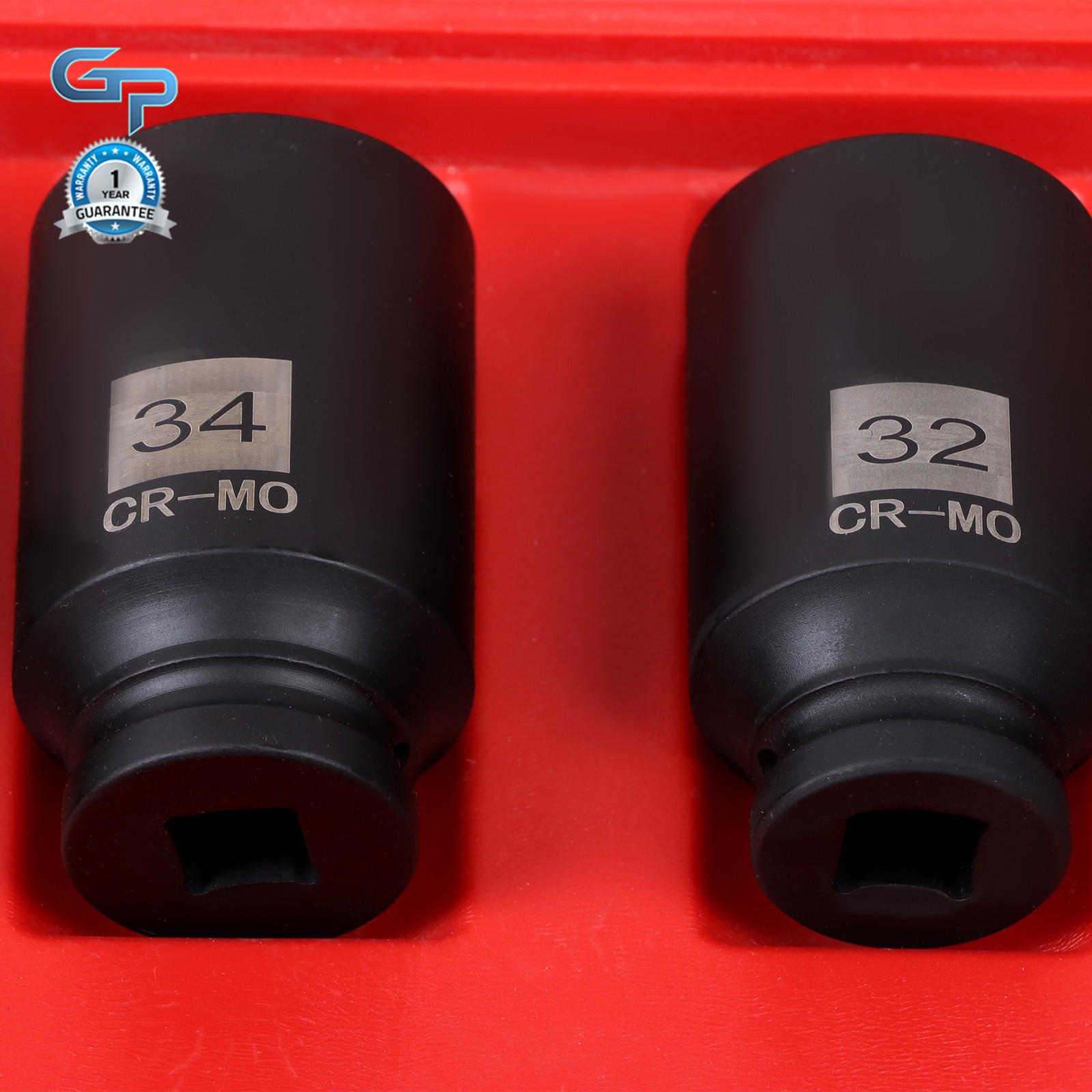 4pc 12 Point 1/2″ Drive Deep Spindle Axle Nut Socket Set 30mm 32mm 34mm 36mm
