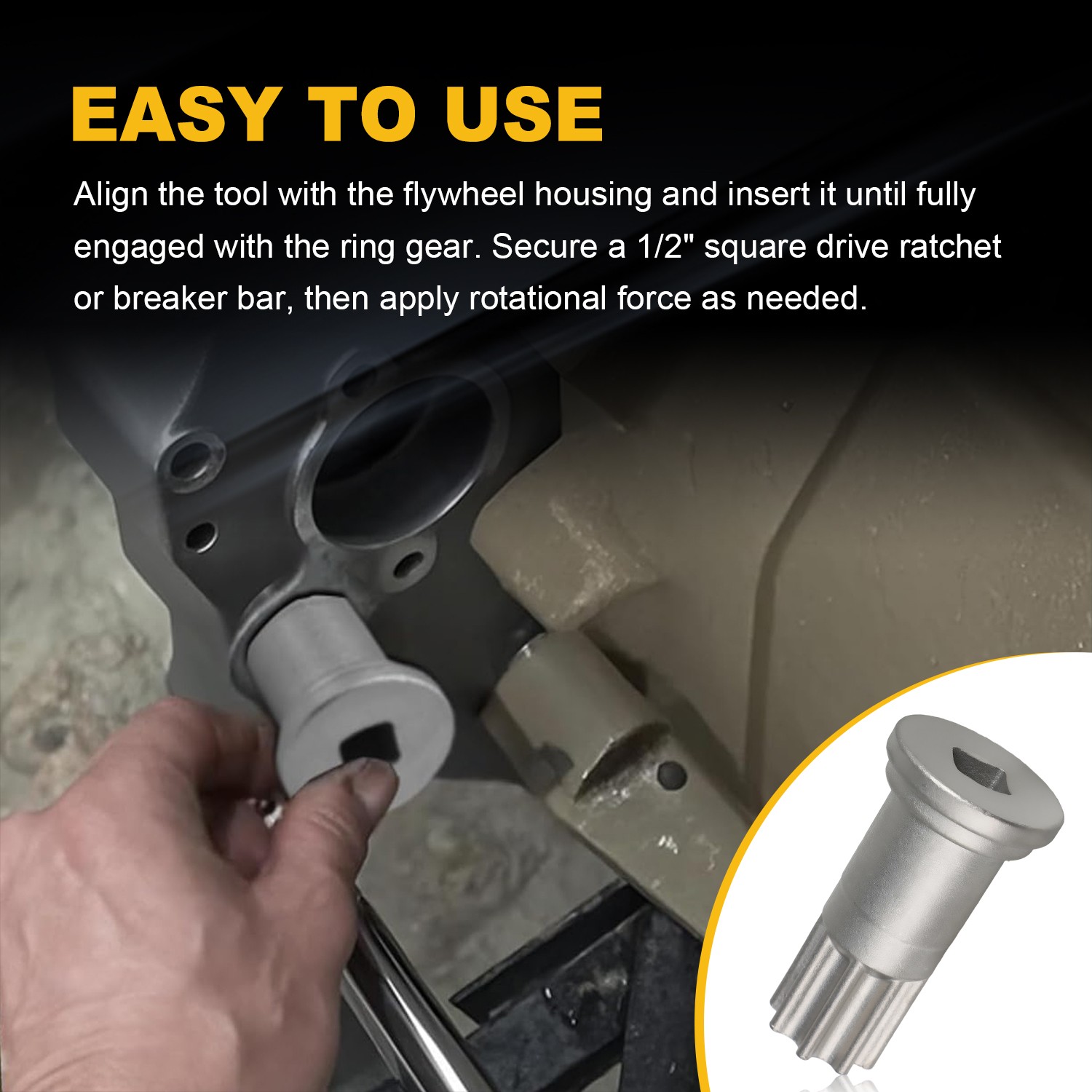 Upgraded Engine Steering Socket Wrench Tool for Cummins Replaces 3824591A