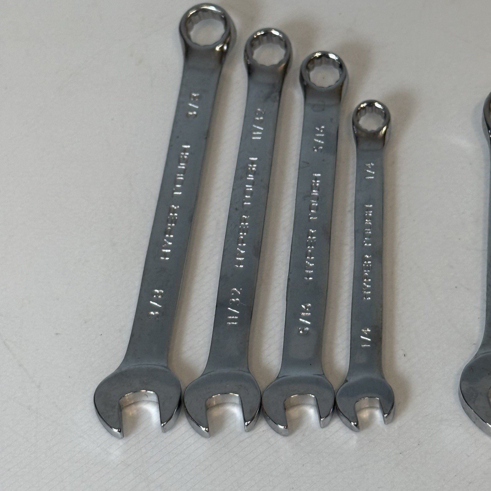 Hyper Tough Wrenches Open Box Combination Mixed Lot Sizes SAE Metric 11 Pieces