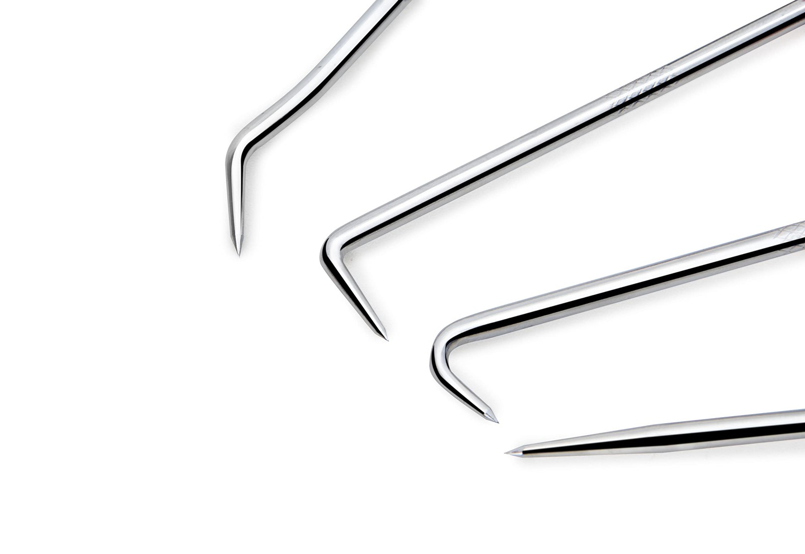 ROTATION Precision Hook and Pick Set for Automotive | 4-Piece Hand Small, Red