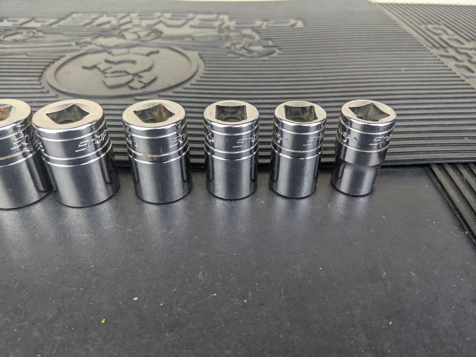 #av826 Snap-On Set 1/2″ Drive Socket Set 9/16″ to 1” SAE SW Series 12 Point
