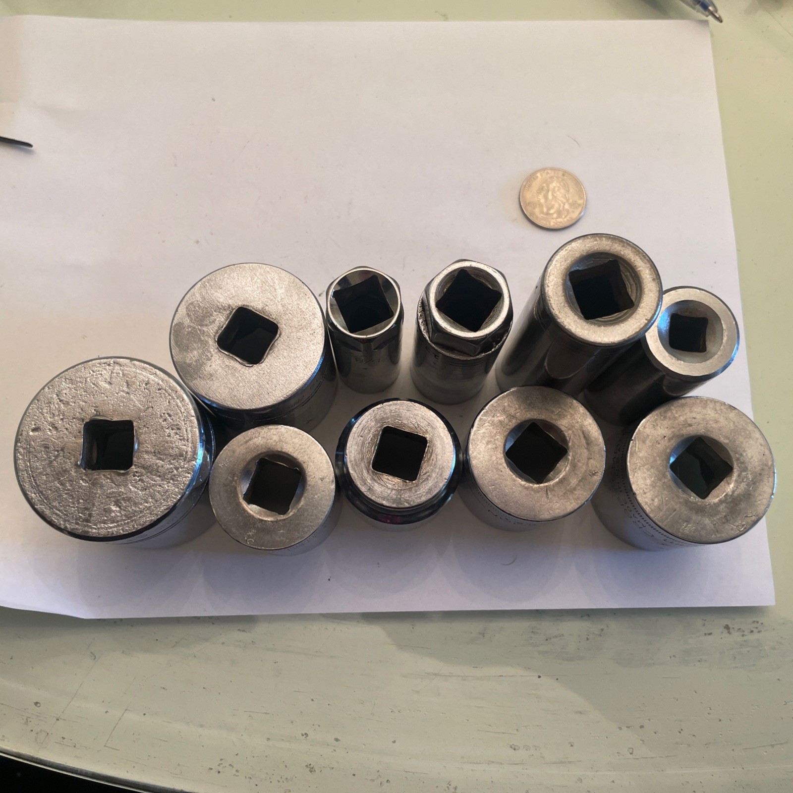 1/2 Drive Sockets Craftsman Williams & Bonney Deep Well Metric and Standard Lot