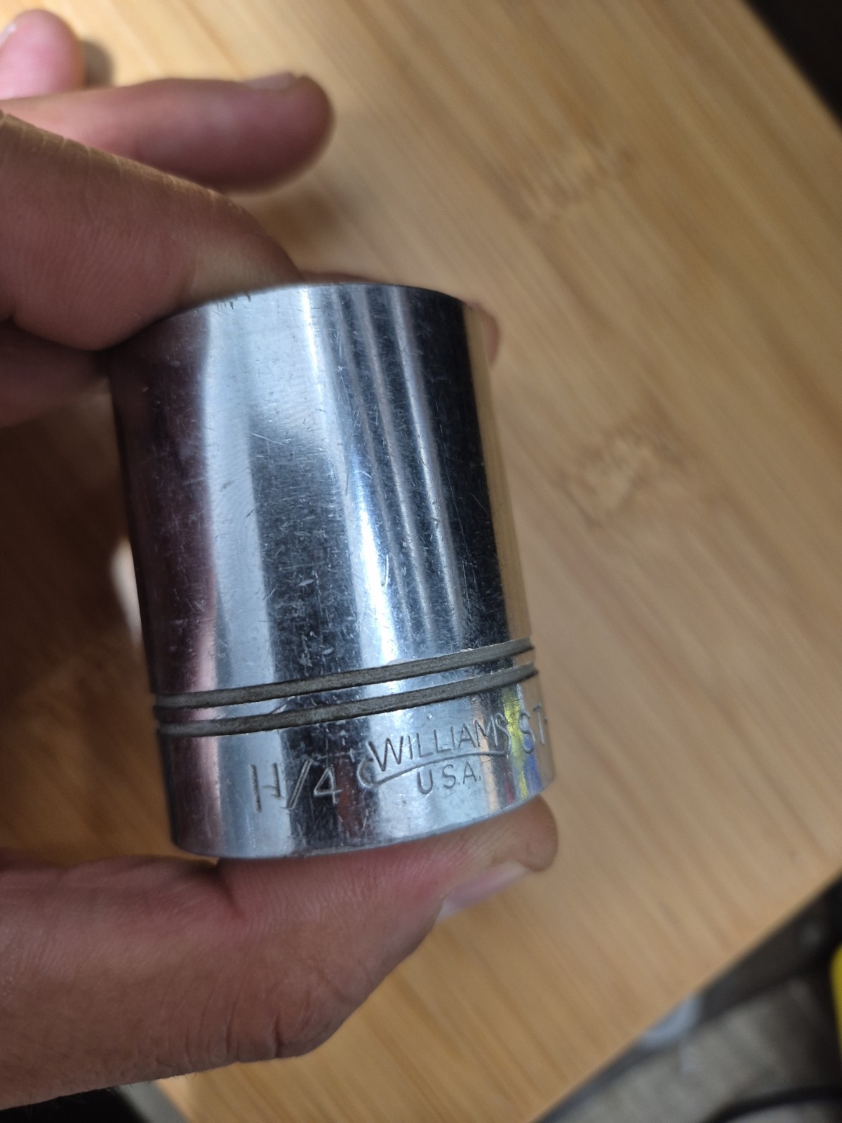 Vintage Williams ST-1240 USA 1-1/4″ 12-Point 1/2″ Drive Shallow Socket