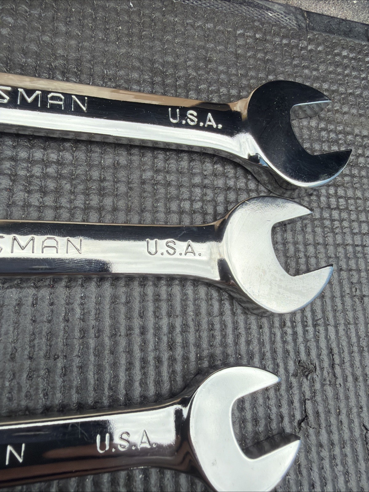 Rare Sears Craftsman USA Nos 7pc Locking Flex Ratcheting Wrench Set 42401 Metric