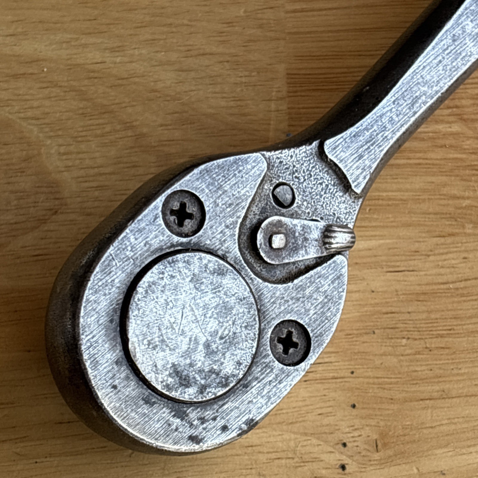 Plomb 10.25″ Ratchet 1/2″ Drive Pebble Handle 5449 Plvmb Plumb Vtg USA
