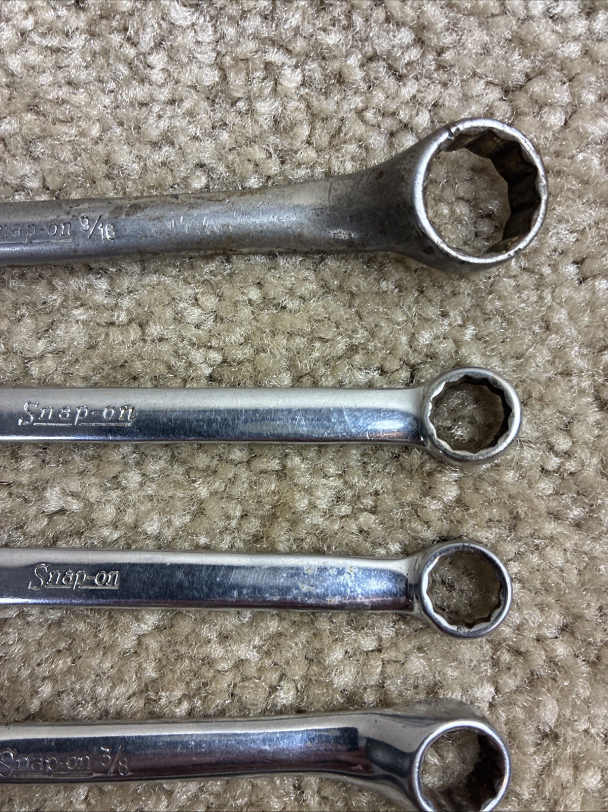 Snap-on 5pc.Small Wrench Set SAE Box & Combo Wrenches Vintage