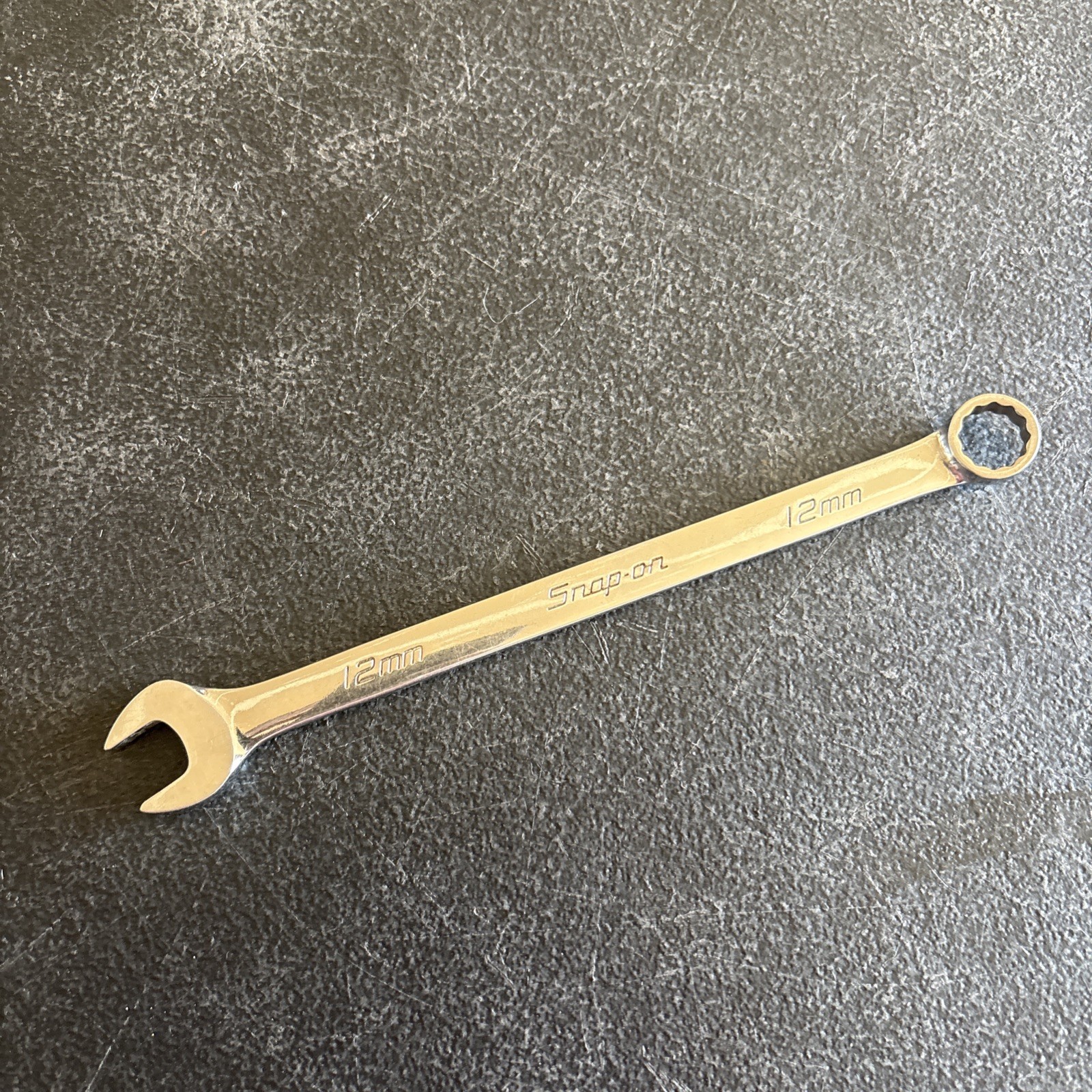 Snap On 12MM 12PT Metric Chrome Combination Wrench USA OEXM120B