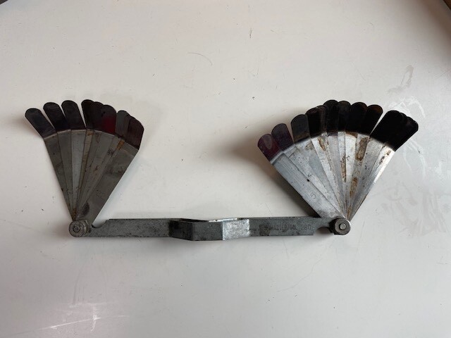 Vintage Mastertool Feeler Gauges set 280 .05-.30 25 Blades 4″ Long Blades