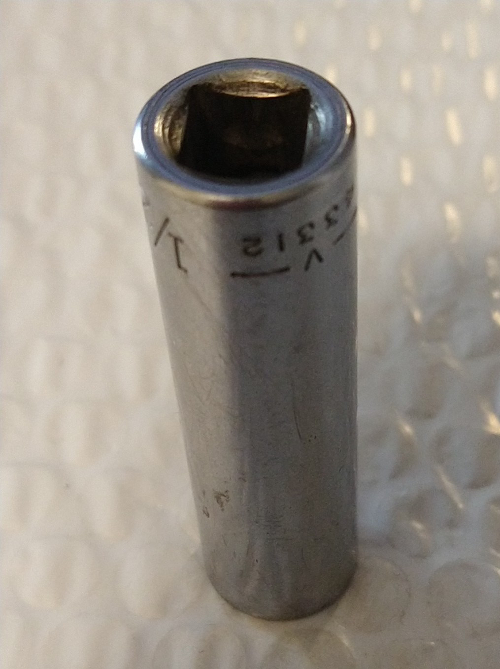 CRAFTSMAN TOOLS USA V43312, 3/8″ DRIVE, 1/2″ SOCKET, 2.5″ DEEP, 12 POINT.
