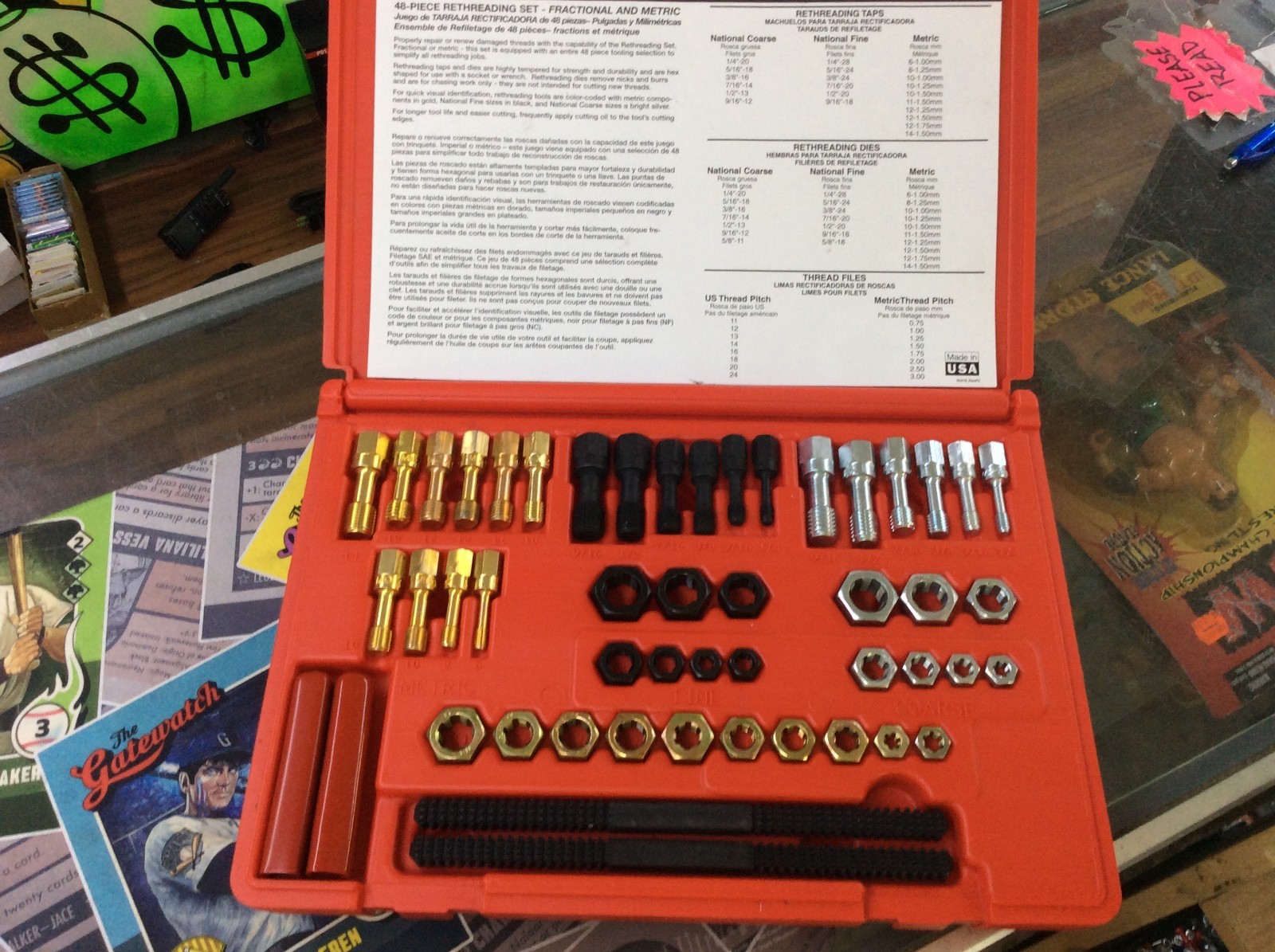 Mac Tools USA 48-Piece Thread Restoring Set TRCOMBO-48 SAE & Metric & Organizer.