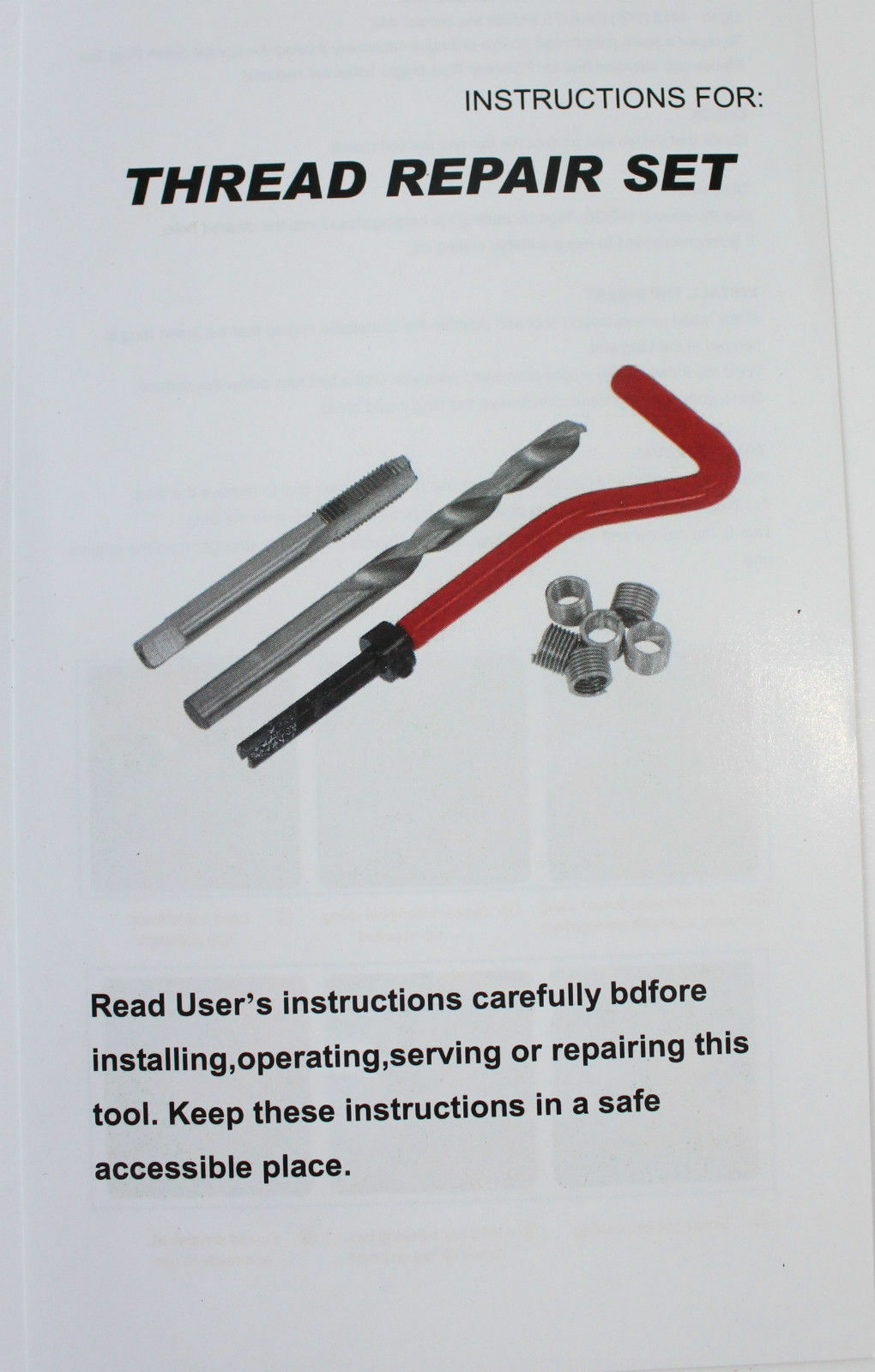 Metric Thread Repair Insert Kit M5 M6 M8 M10 M12 M14 Helicoil Car Pro Coil Tool