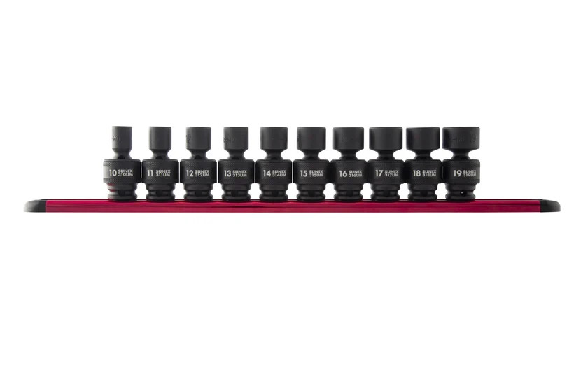 Sunex Tools 3657 10 Piece 3/8″ Drive Swivel Impact Socket Set 10-19MM Brand New!