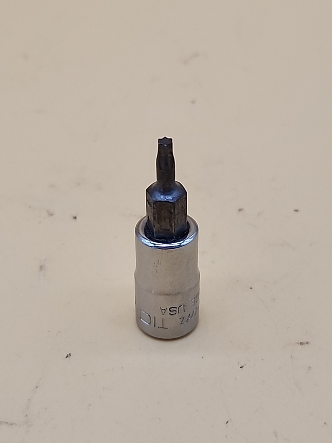 Snap-on Tools TTX10E 1/4 Dr T10 Standard TORX Bit Chrome Socket Driver USA