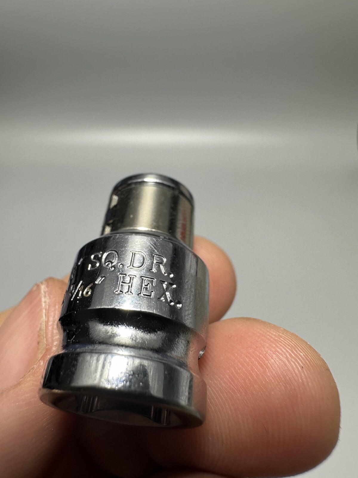 Square Drive Hex 3/8″ Drive Chrome Screwdriver 5/16″ Hex Bit Holder Socket