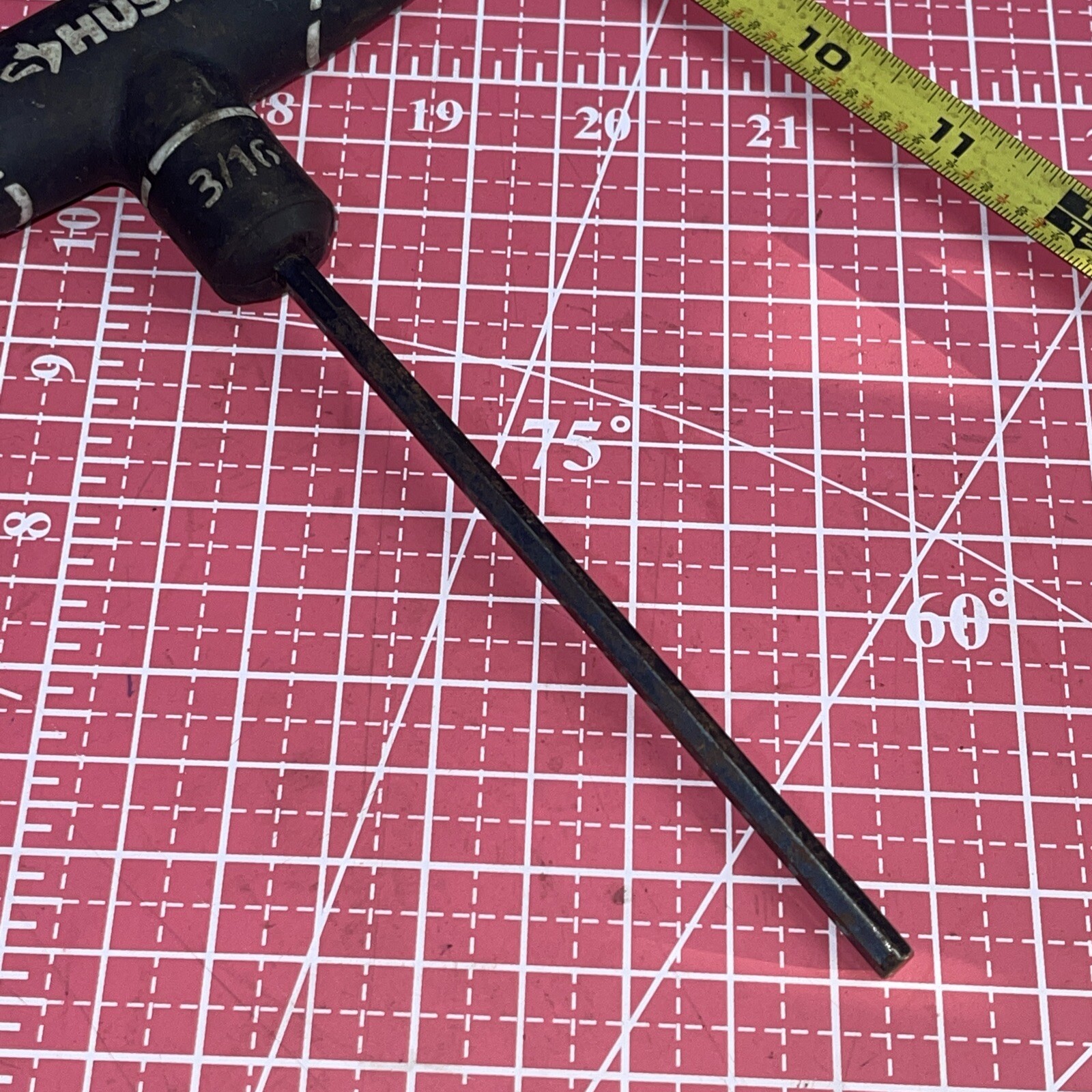 Husky 3/16 In SAE Allen Hex T Handle Key Dual Tip Lifetime Warranty Home Depot