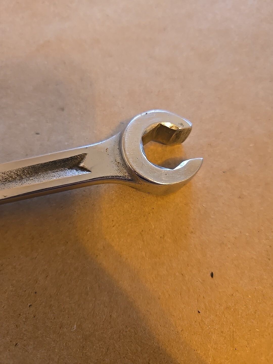 Snap On 1/2″-9/16″ Chrome Flare Nut End Wrench Read Ad RXV-1618-S