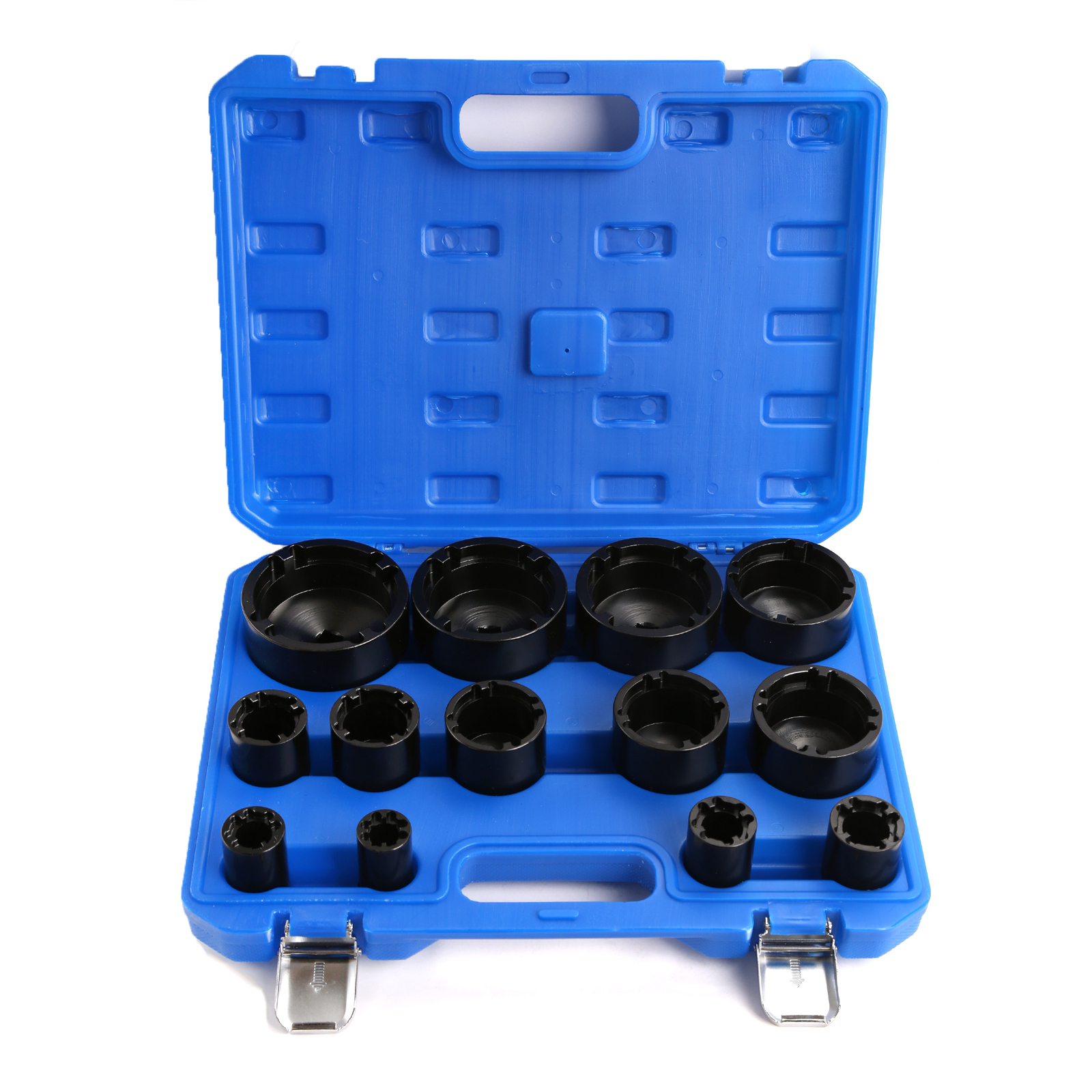 13Pcs 1/2″ Drive Grooved Lock Nuts Socket Set With Internal Teeth 18MM-80MM Size