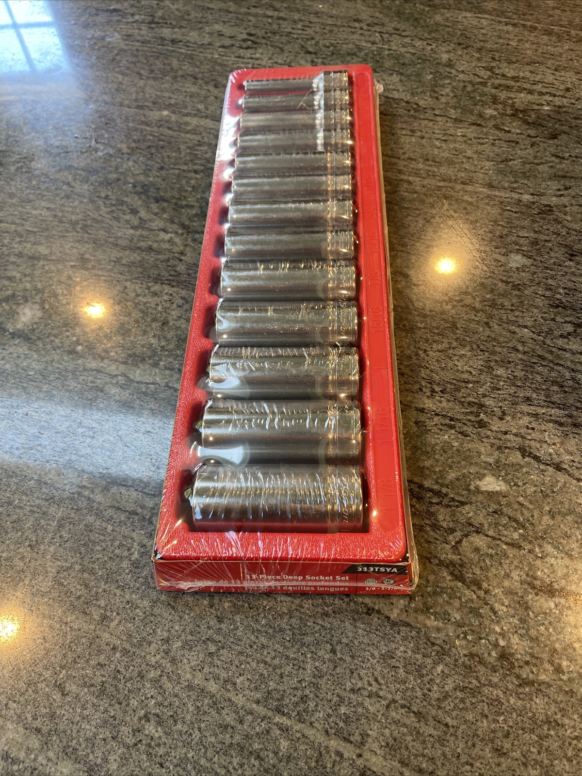 Snap-on 313tsya 1/2″ drive 3/8-1-1/8 Deep 6 Point Socket Sealed