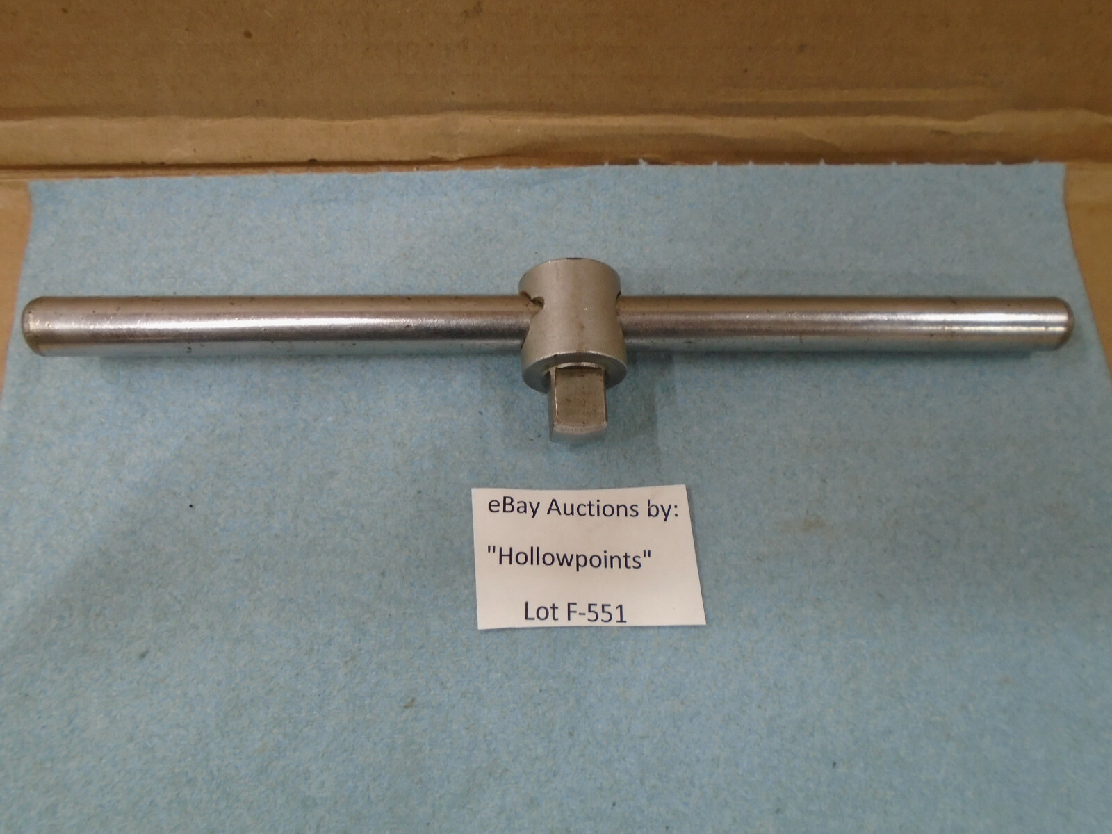 S-K Vintage No. 40152 Sliding T Head Breaker Bar 1/2″ Drive 10″ Long SK F551