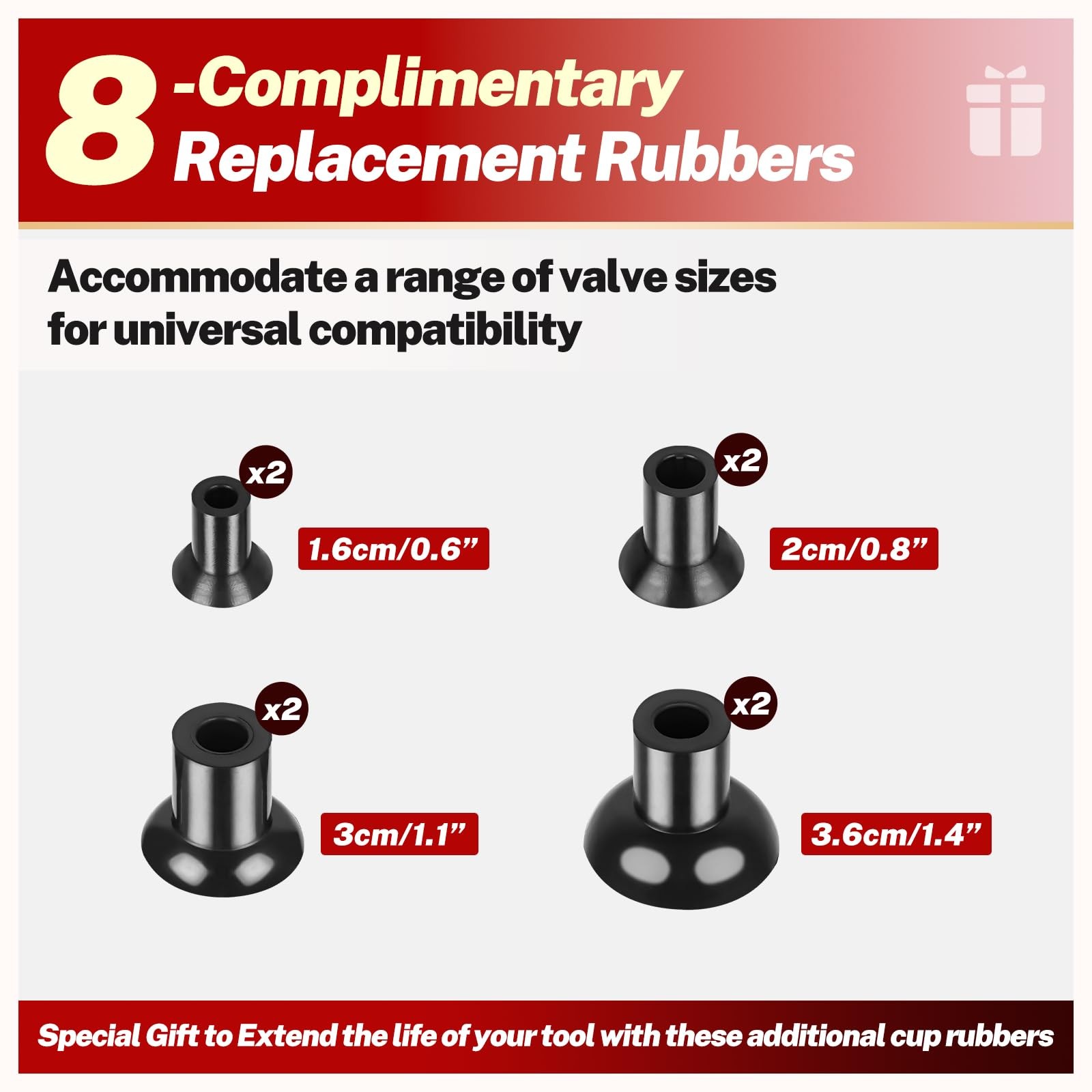BILITOOLS 2PCS Valve Lapping Kit with 8 Suction Plates 4 Size, Valve Grinding…