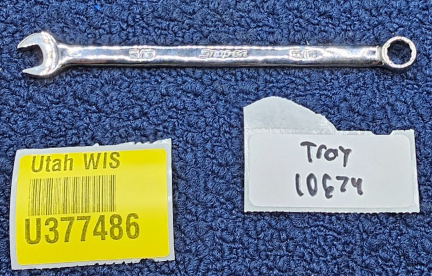 SNAP-ON OEX10B: 5/16″ SAE Standard Length 12PT Chrome Combo Wrench