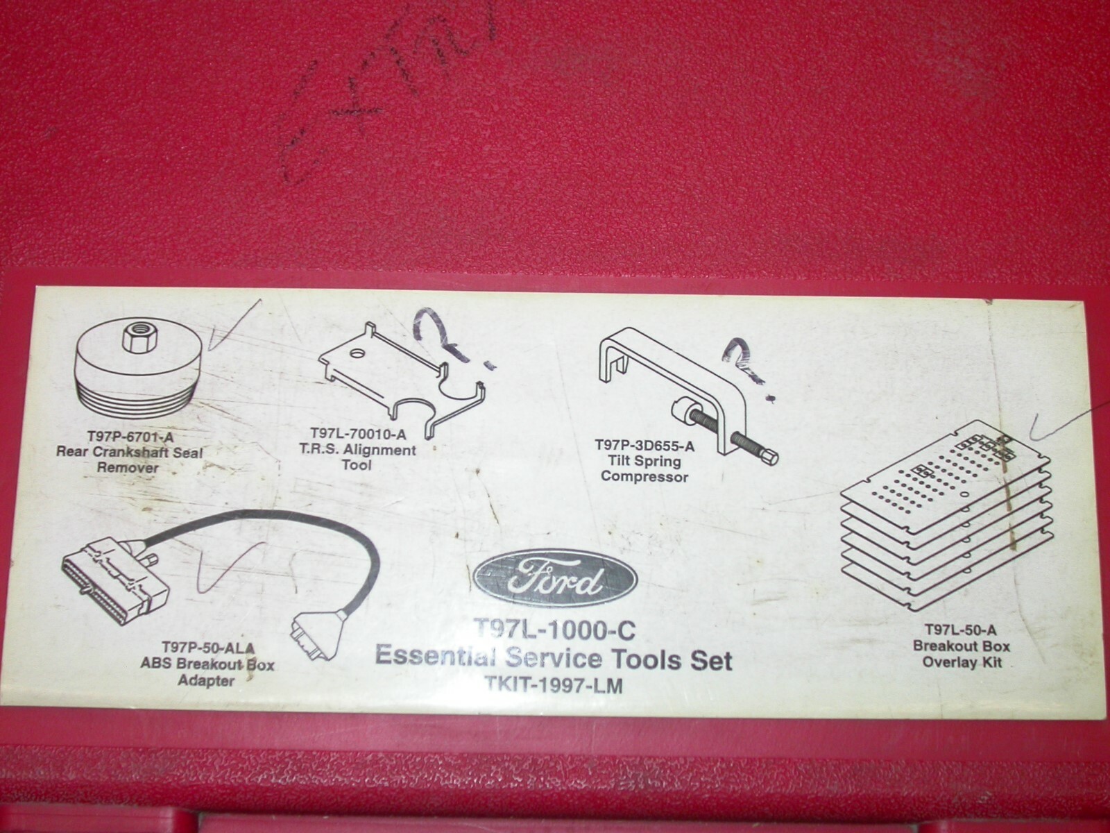 Ford Essential Service Tools Set T97L-1000-C Taurus/Sable Continental Mark VIII