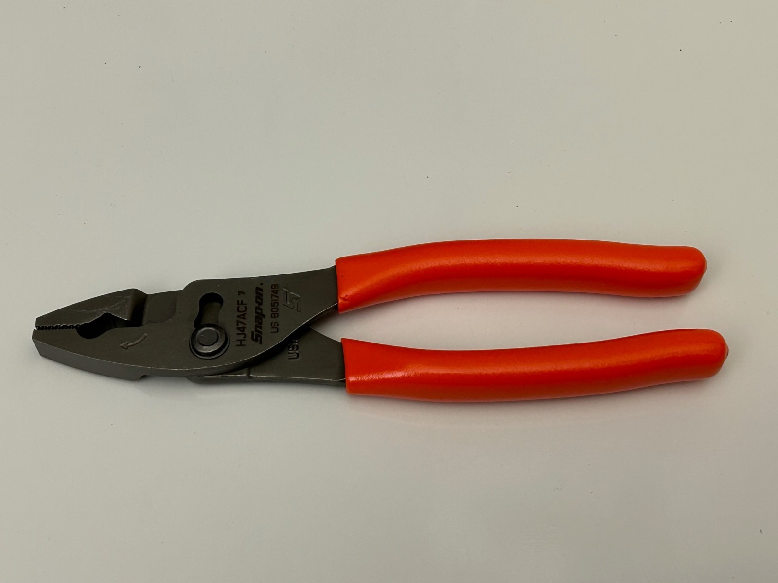 Snap-on Tools ORANGE 8″ Talon Soft Grip FlankJaw Slip-Joint Pliers HJ47ACFO NEW