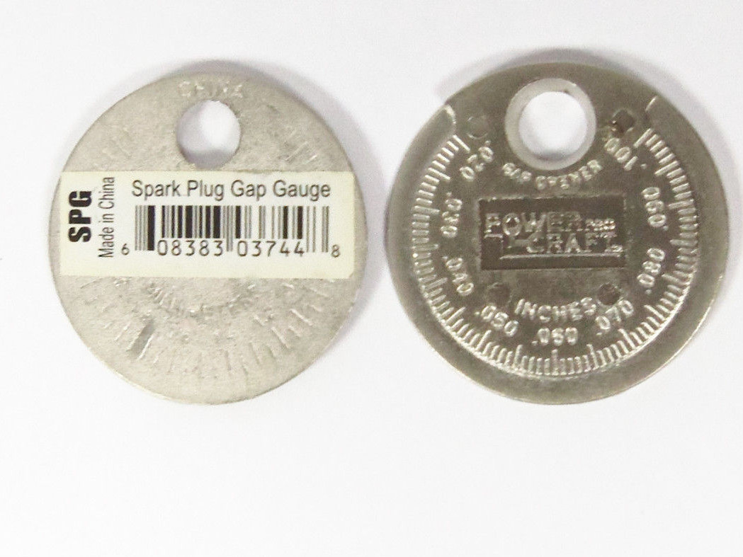 2 Power Pro Craft Spark Plug Gap Gauge 1.5″ Diameter Gapper Opener Feeler