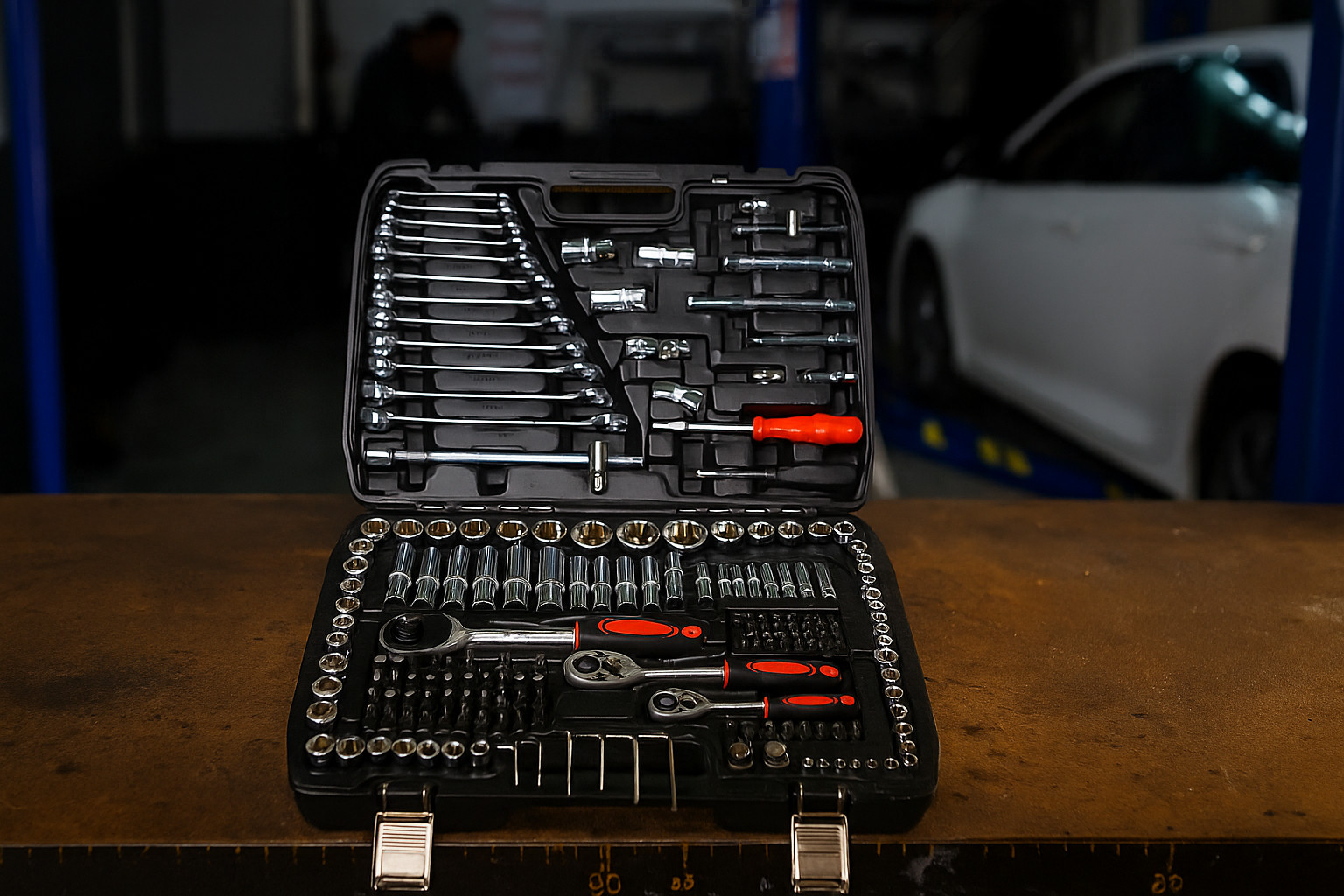 NEW 216 pcs spanner socket set 1/2″ 1/4″ 3/8″ Mechanic Tool Kit wrench
